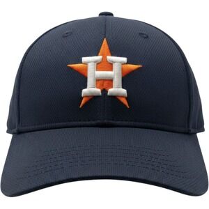 Team MLB Houston Astros Hat Adjustable OSFM Navy Blue Mesh Embroidered Logo Cap